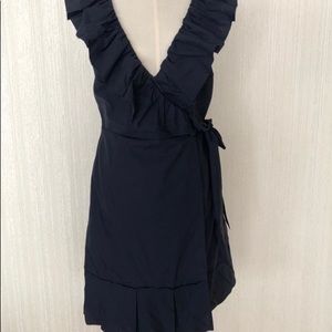 Authentic PRADA Women’s Black Silk Taffeta Dress Size 38